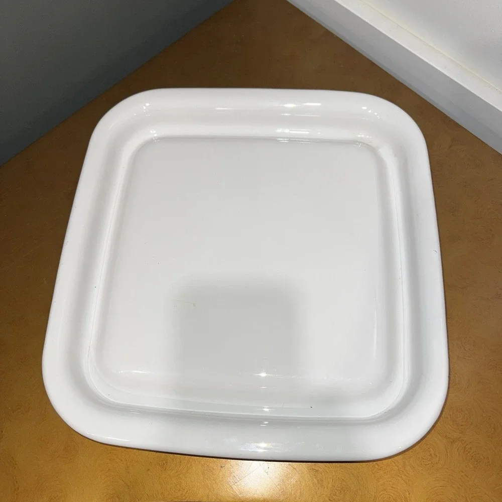 Corning Ware MW-2 Microwave Browner Grill White Square Browning Plate 10.5 Inch